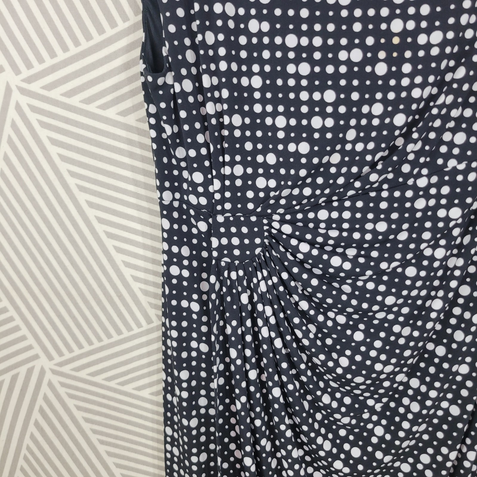 Connected Dress Size 12 Evening Dress Ruched Waist Special Event Black White