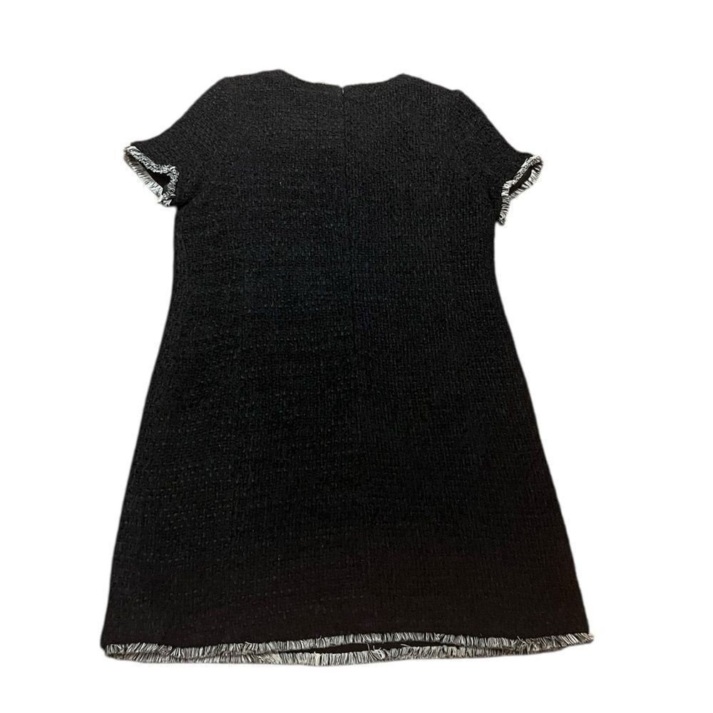 Tyler Boe Black Mini Dress with Black And White Trim, Size 12, NWT