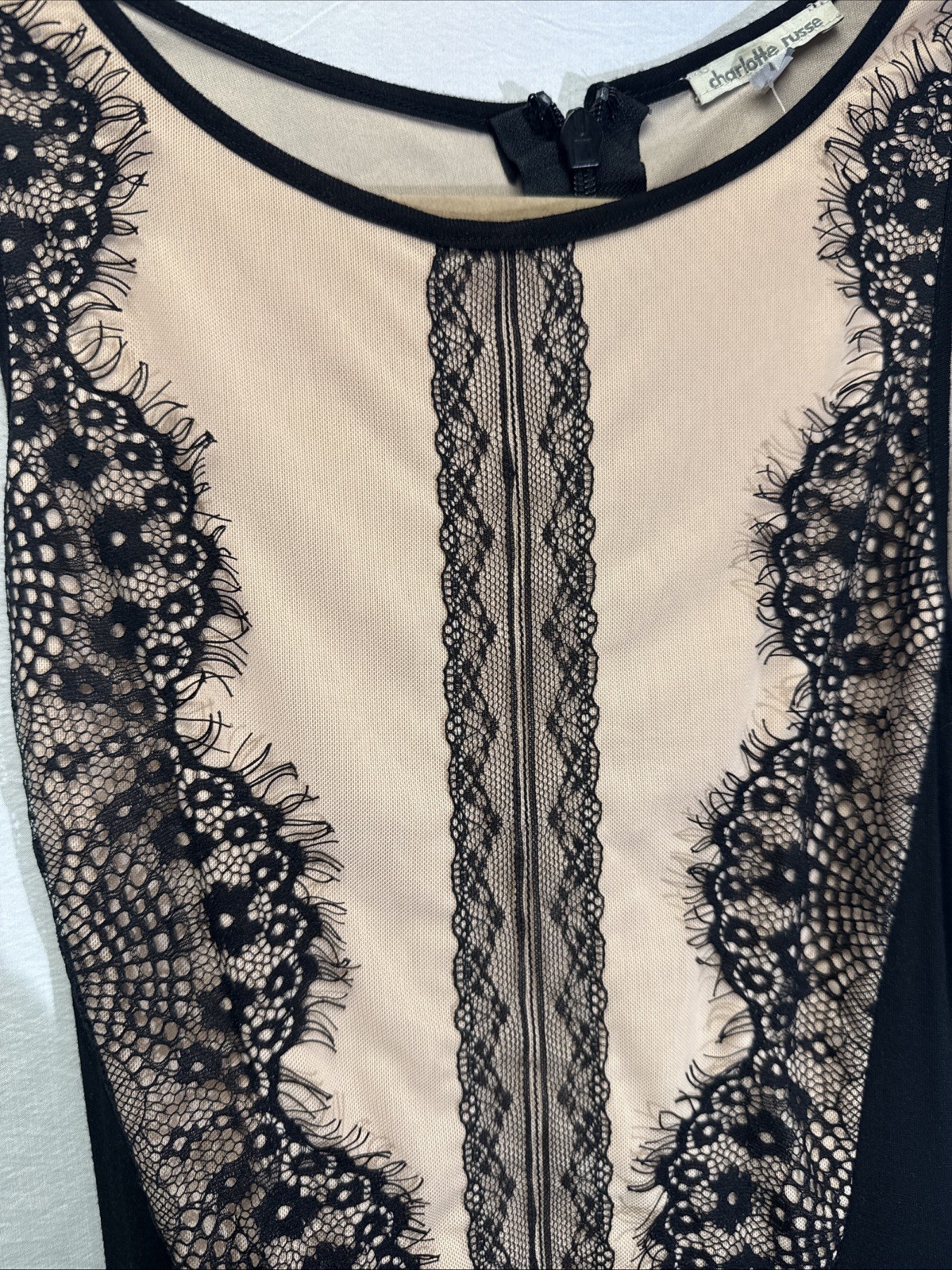 NWT Charlotte Russe Dress Mini Cocktail Party Black Sz. Small Whimsigoth Y2K