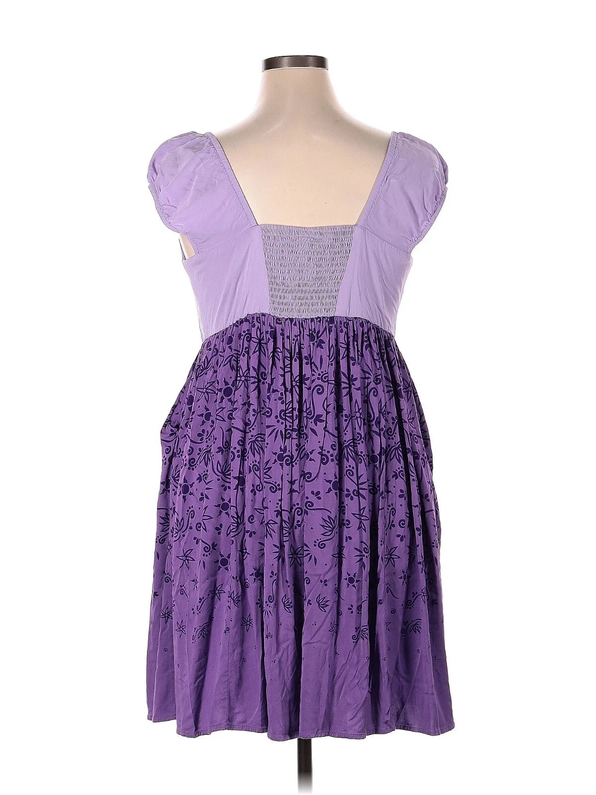 Torrid Disney Tangled Rapunzel Purple Lantern Wisteria Peasant Dress Size 17