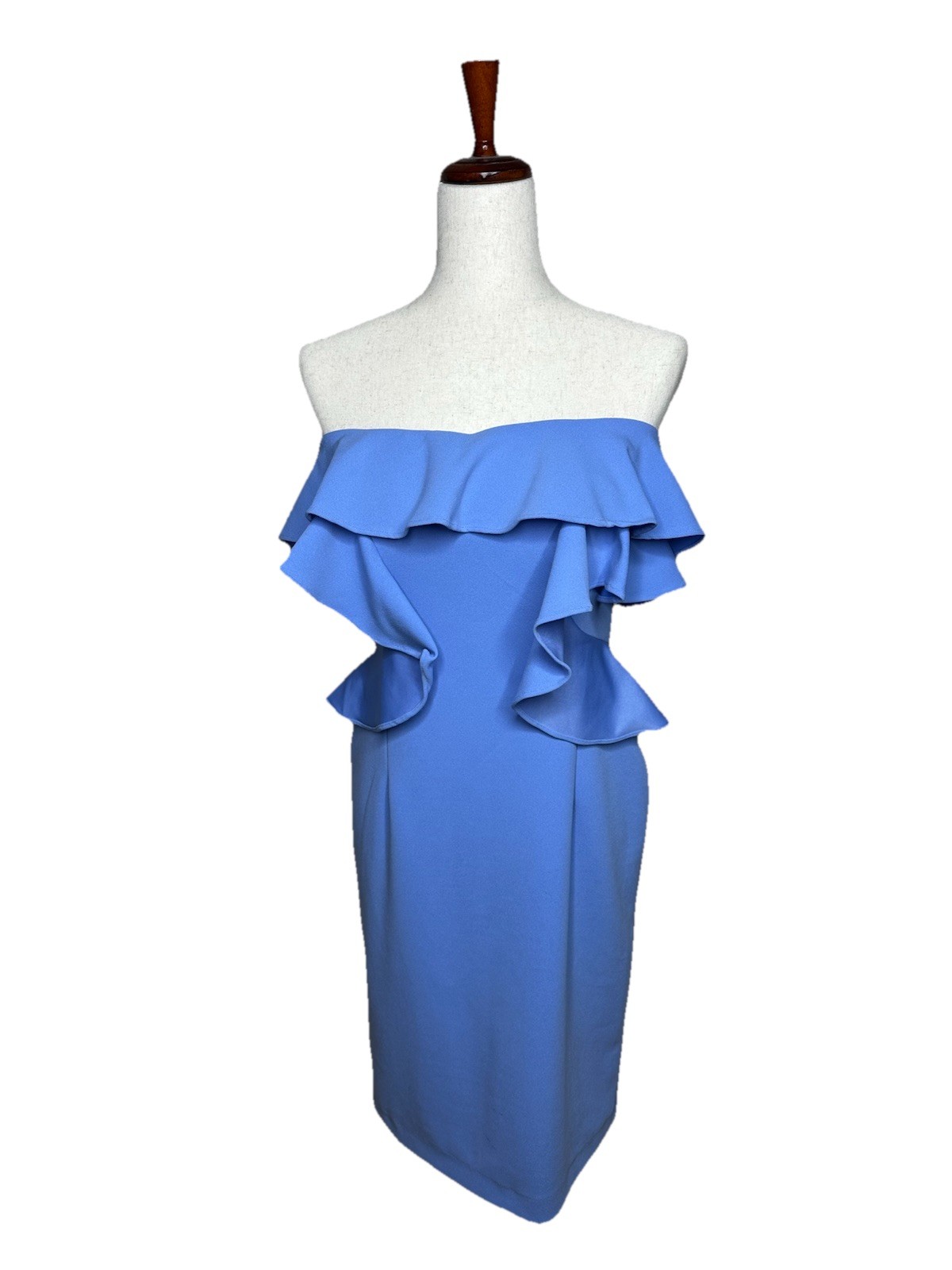 Alexia Admor Women’s Strapless Dress Style #D2772 Blue Sz 6 NWT Romantic Lined