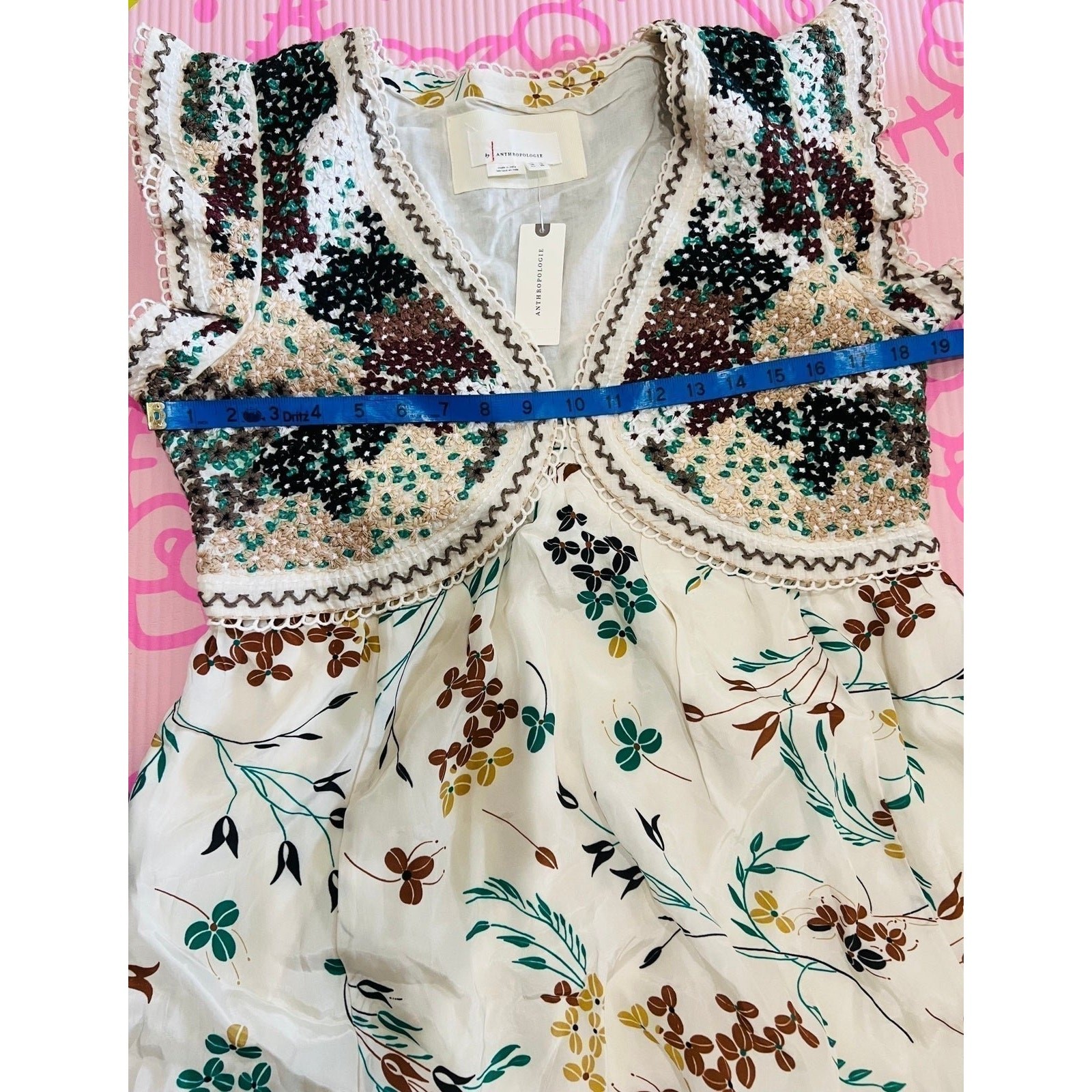 NWT❤️Anthro V-Neck Maxi Dress sz10