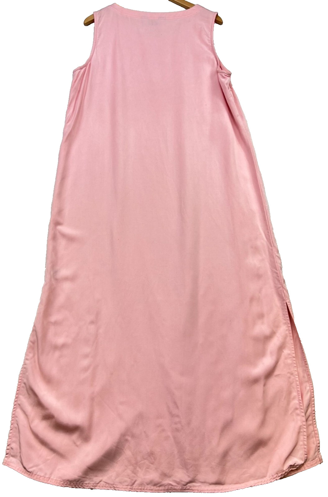 AKS Amy K Su Womens Minimalist Maxi Dress Sleeveless Stretch Size XL Pale Pink