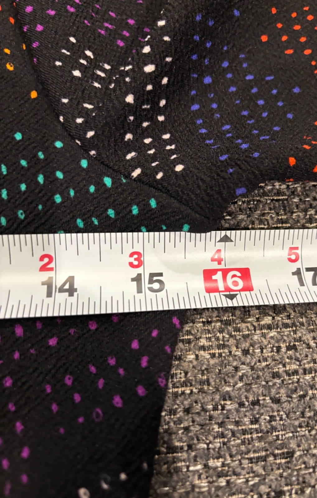 LuLaRoe Amelia Dress Small S Black Rainbow Dash Pleated Pockets Zip Polyester