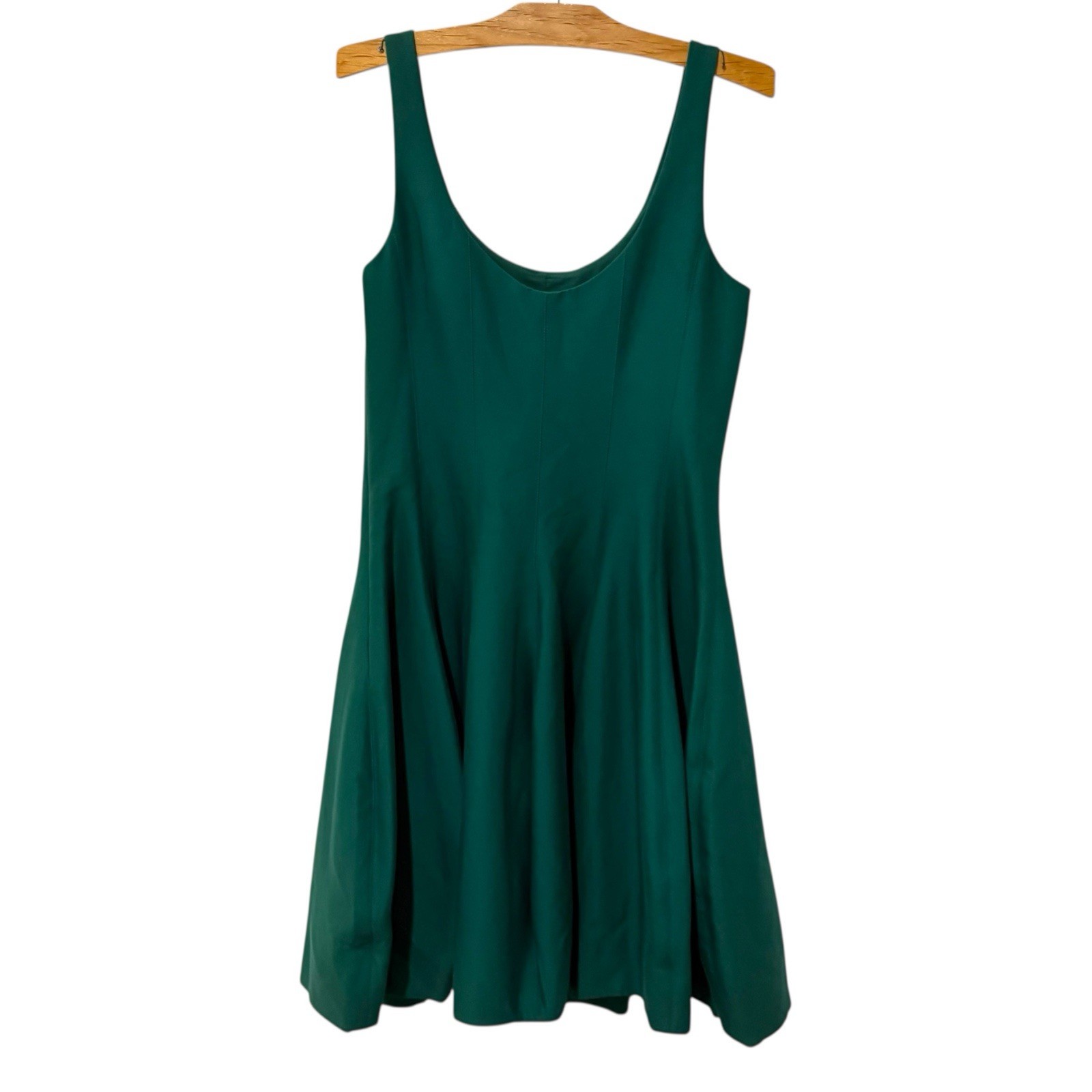Halston Heritage | Faille Tulip Mini Dress Green Holiday Party NWT- Size 12
