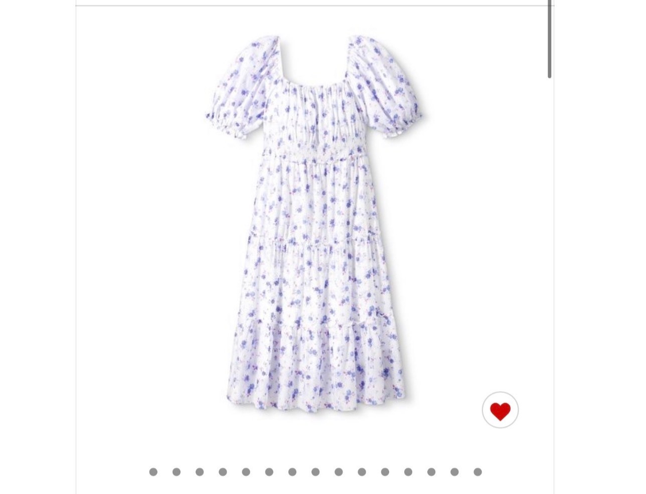 LoveShackFancy x Target Gemma Blue White Floral Maxi Dress XXS P NWOT Cotton