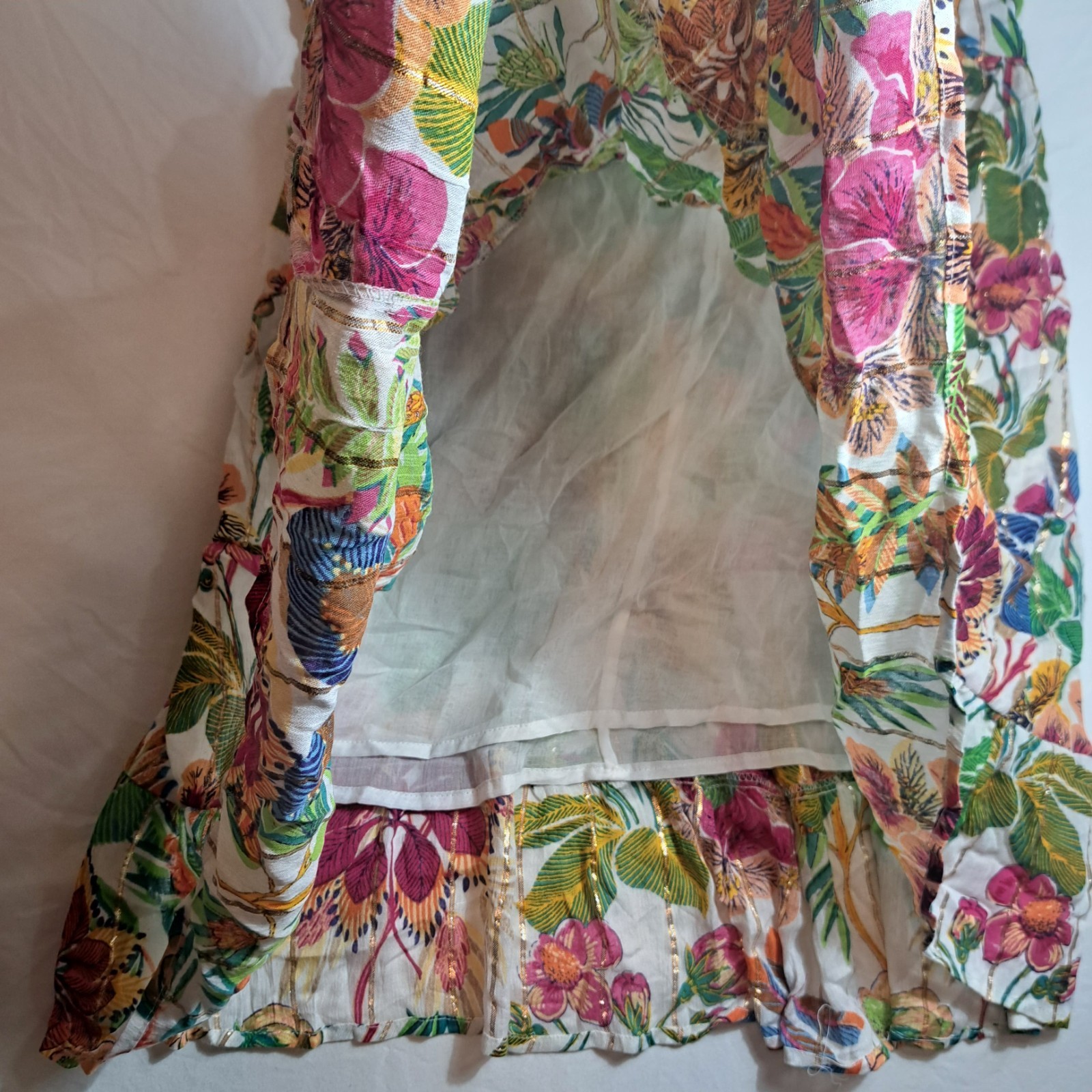 NWT Anthropologie Me 2 Magic Sz Large tuni Mini Dress Floral NEW