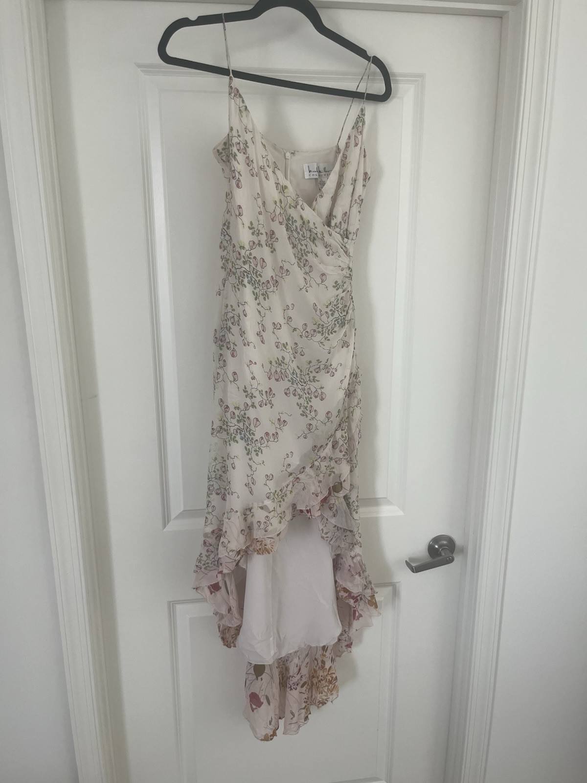 Vintage Nicole Miller Cherry Blossom high low dress 4