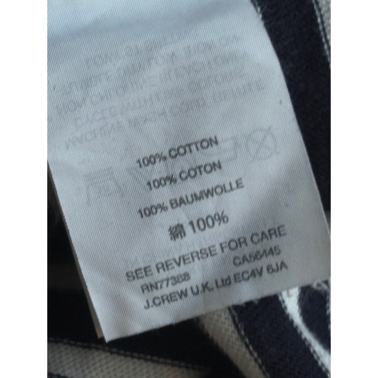 J.Crew Striped Tank Dress Large Navy Blue White Sleeveless Racerback Midi Knit