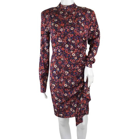 Veronica Beard Women’s Louella Floral Print Dress Berry Multicolor Sz 12
