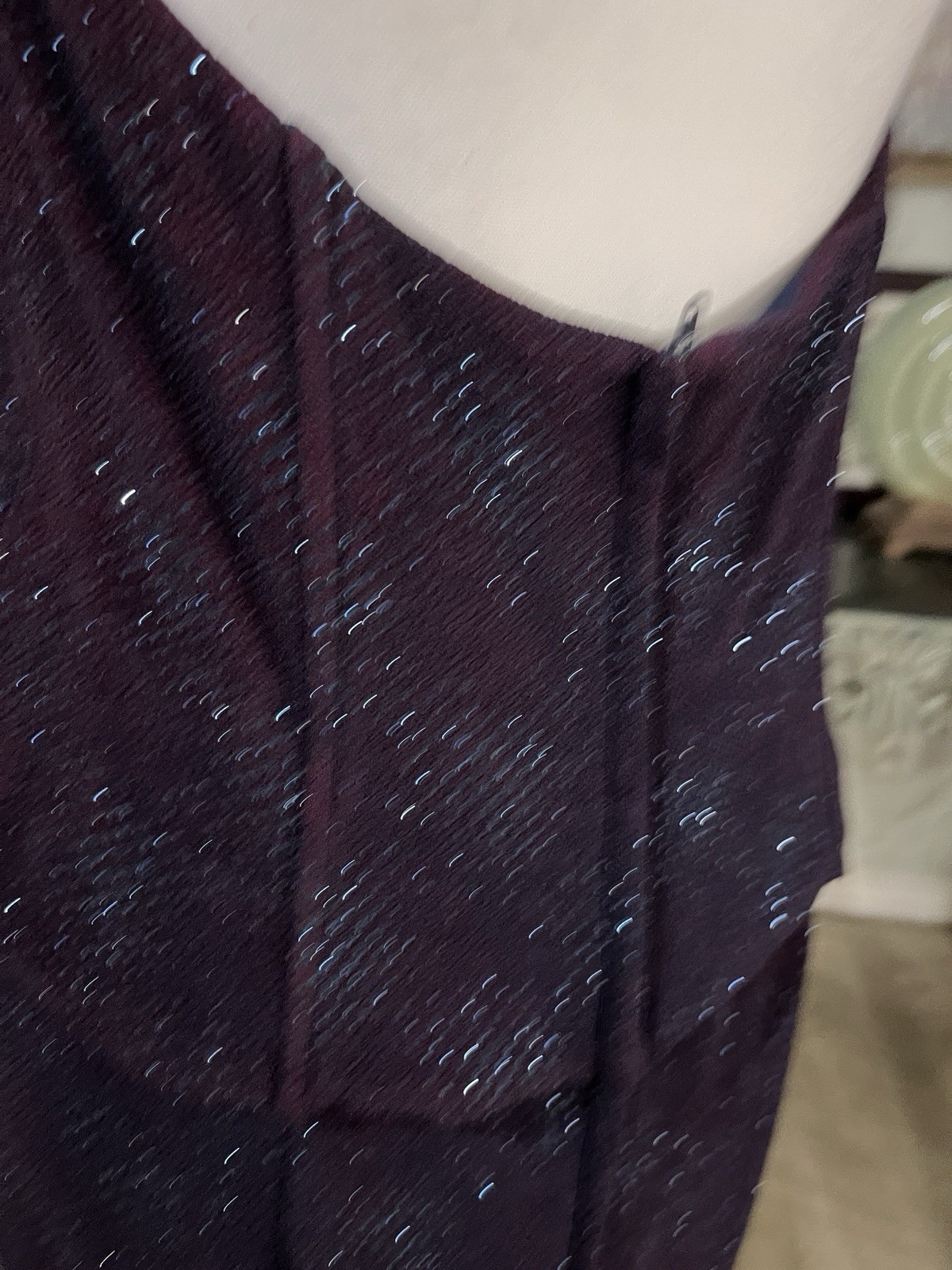 Scott McClintock Millennium 2000 Blue Halter Formal Column Dress Sparkle Sz 14