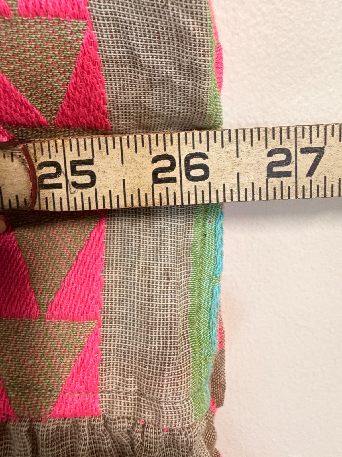 Grace Karma Womens Striped Tiered Boho Dress XL NWT Embroidered Neon Pink Fest