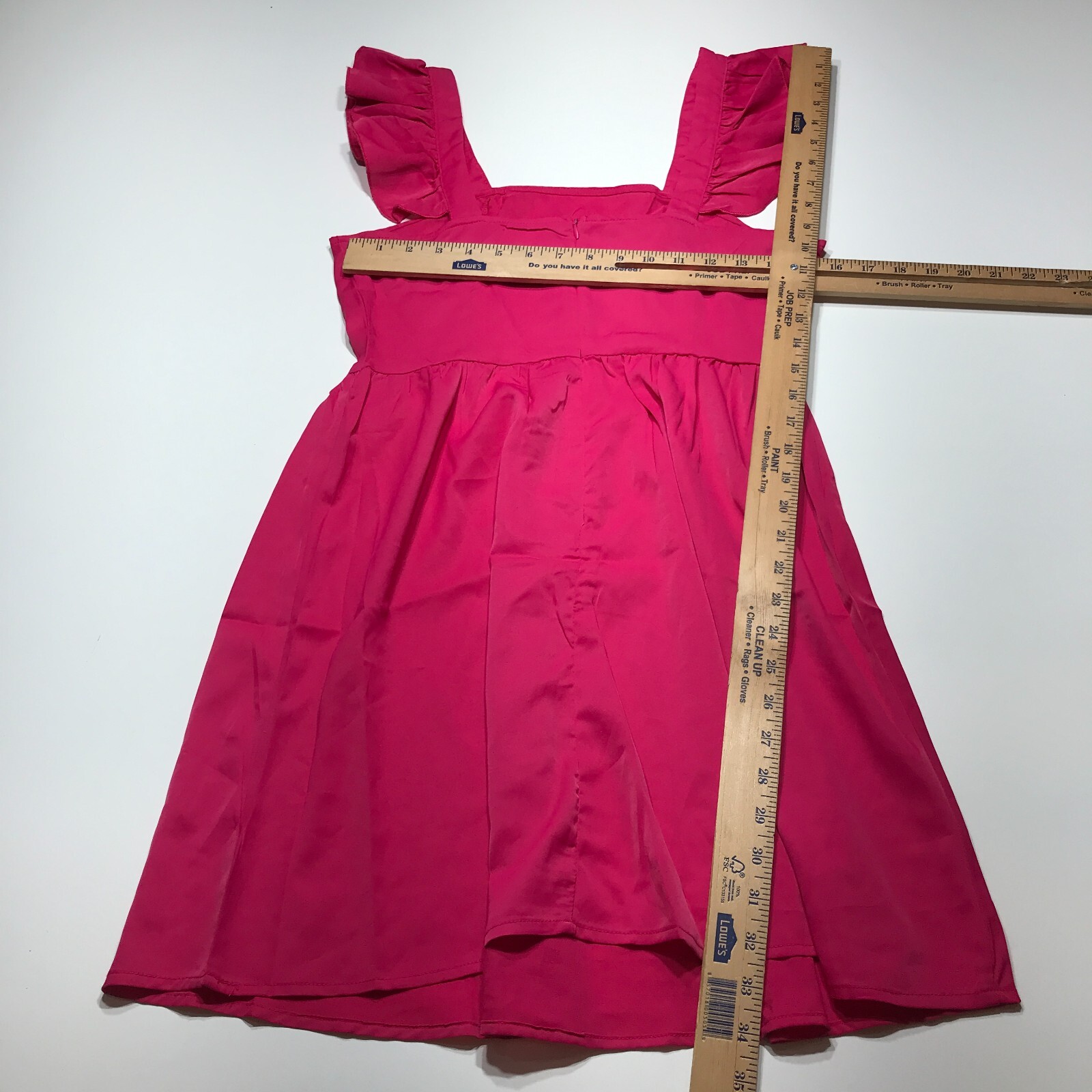 Unbranded Dress Womens Small** Pink Ruffled Strap High Waist Sundress Summer