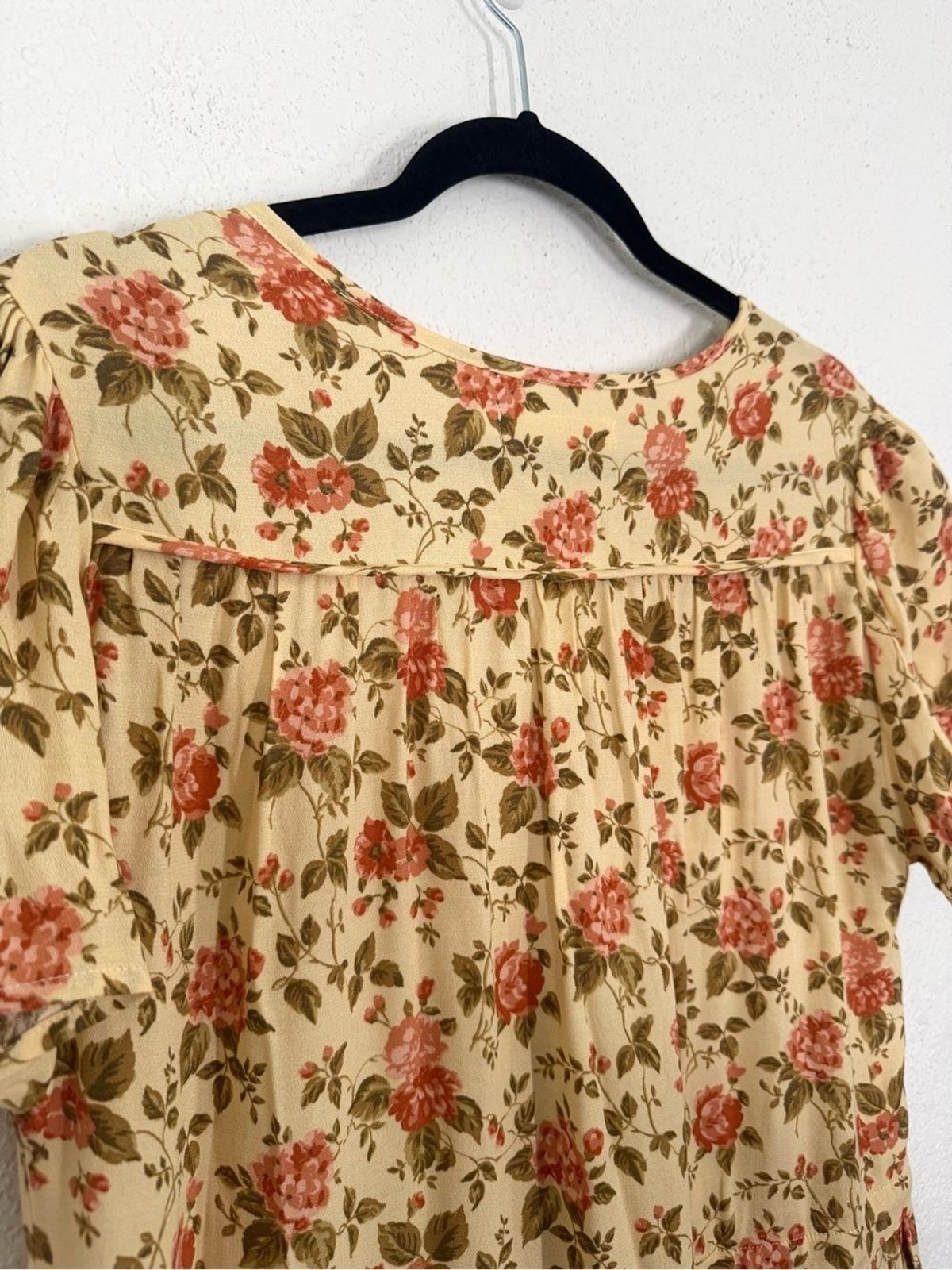 Christy Dawn The Simple Dawn Midi Dress Buttercream English Rose Floral Medium