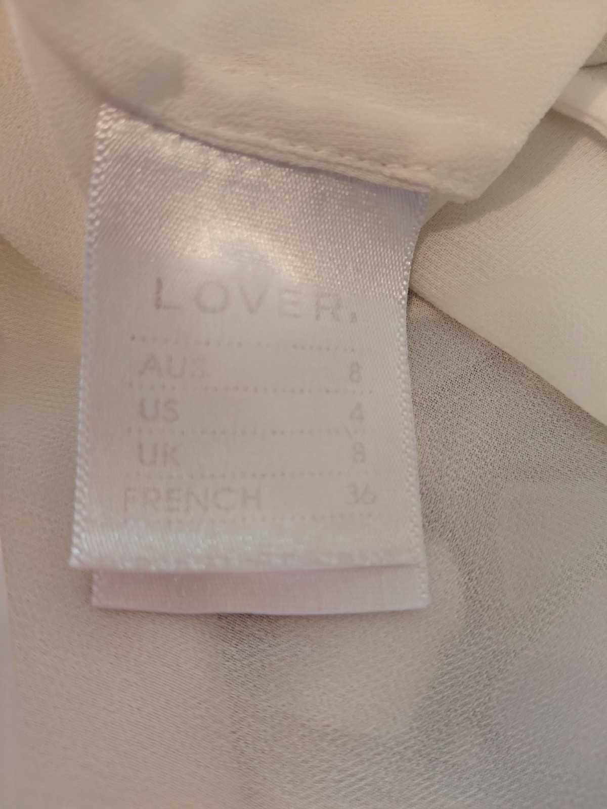 LOVER The Label Watercolour Flutter Mini Dress Floral Chiffon Ruffle AU 8 US 4