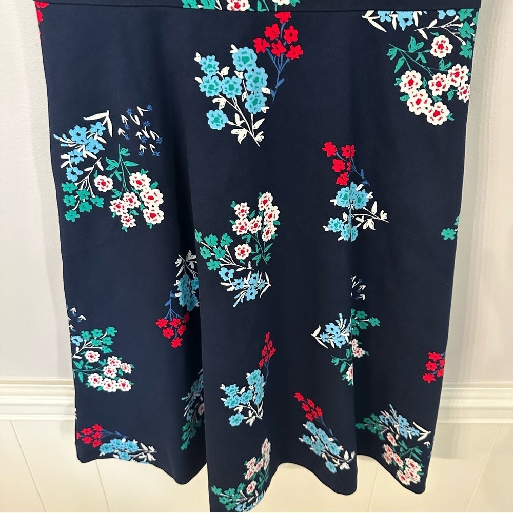 Draper James Women’s Sleeveless Dark Blue Navy Floral Slip-On Dress Size XS GUC