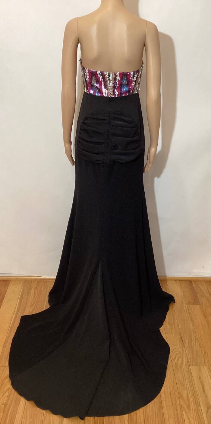 H A R B I S O N ANDROMEDA SEQUIN BODICE GOWN SZ US 2 MRSP: $2795