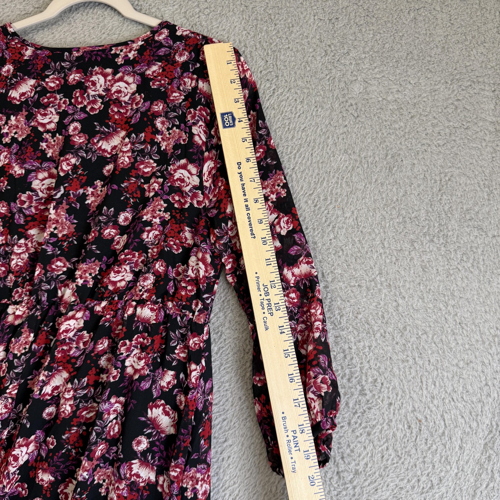 Isabel Maternity By Ingrid & Isabel Dress Womens Large Black Floral Maxi Chiffon