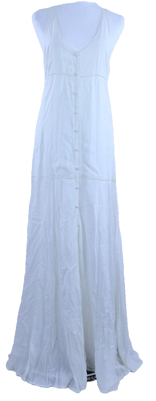 NEW 6 Shore Road Pooja Dress Beach Break Off White Racerback Wedding Maxi S NWT