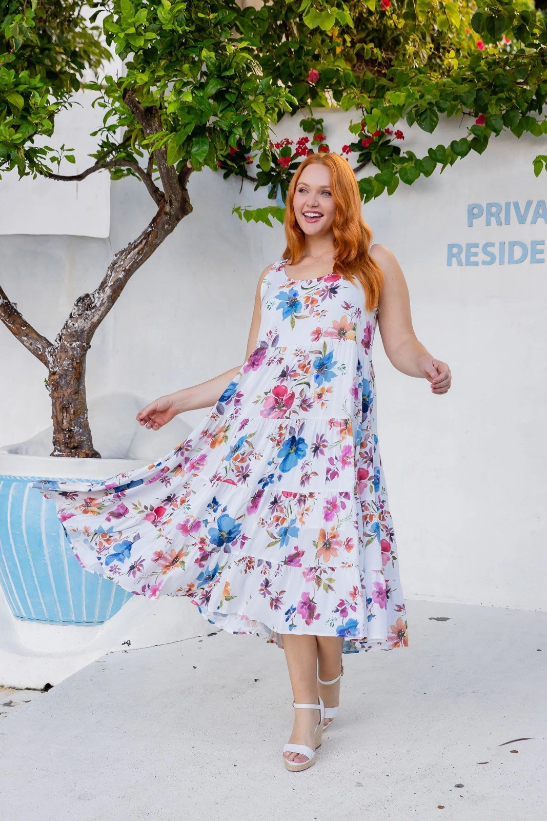 Proud Poppy Dress Size AU 10 US 6 Ronnie Sleeveless Midi Floral Romance Spring