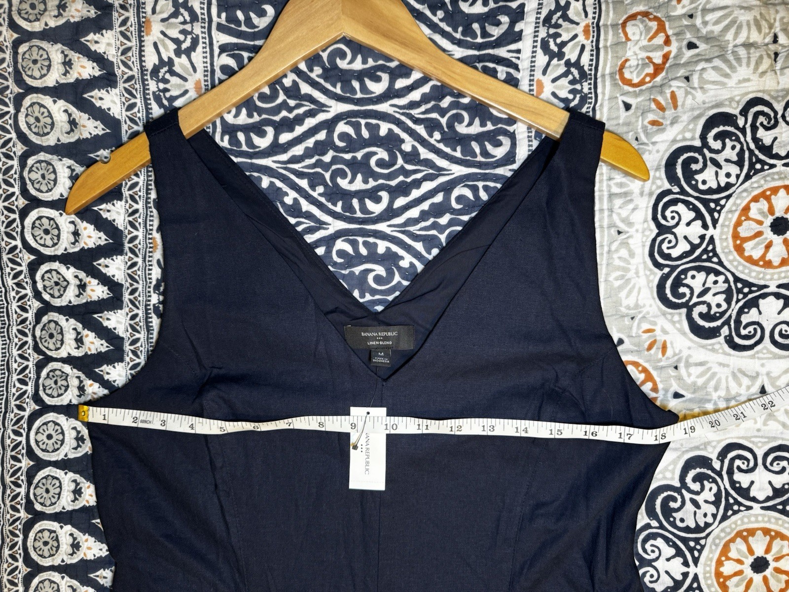 Banana Republic Navy Linen-Blend Drapey Midi Dress M NWT *SOLD OUT*