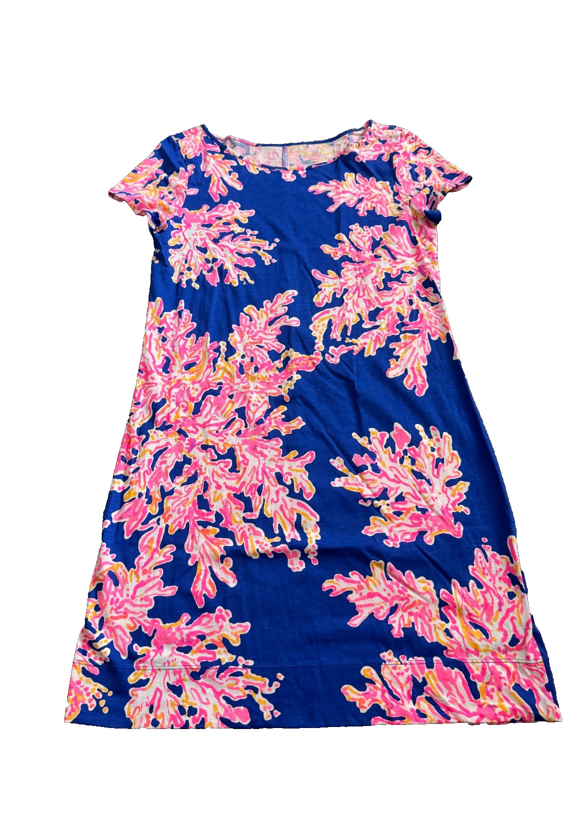 Lilly Pulitzer Marlowe Cotton Dress Medium Brilliant Blue It’s Electric