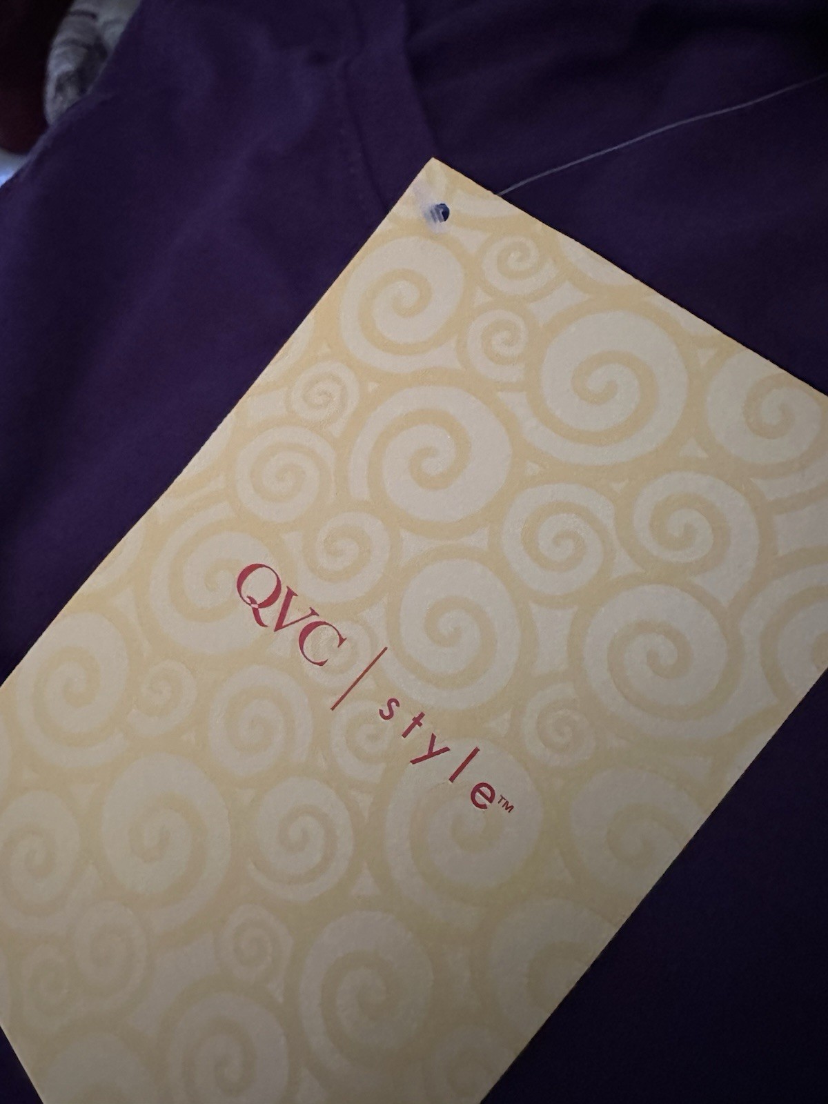 Du Jour QVC Purple Empire Waist Sleeveless Knit Dress Medium NWT Rayon Blend