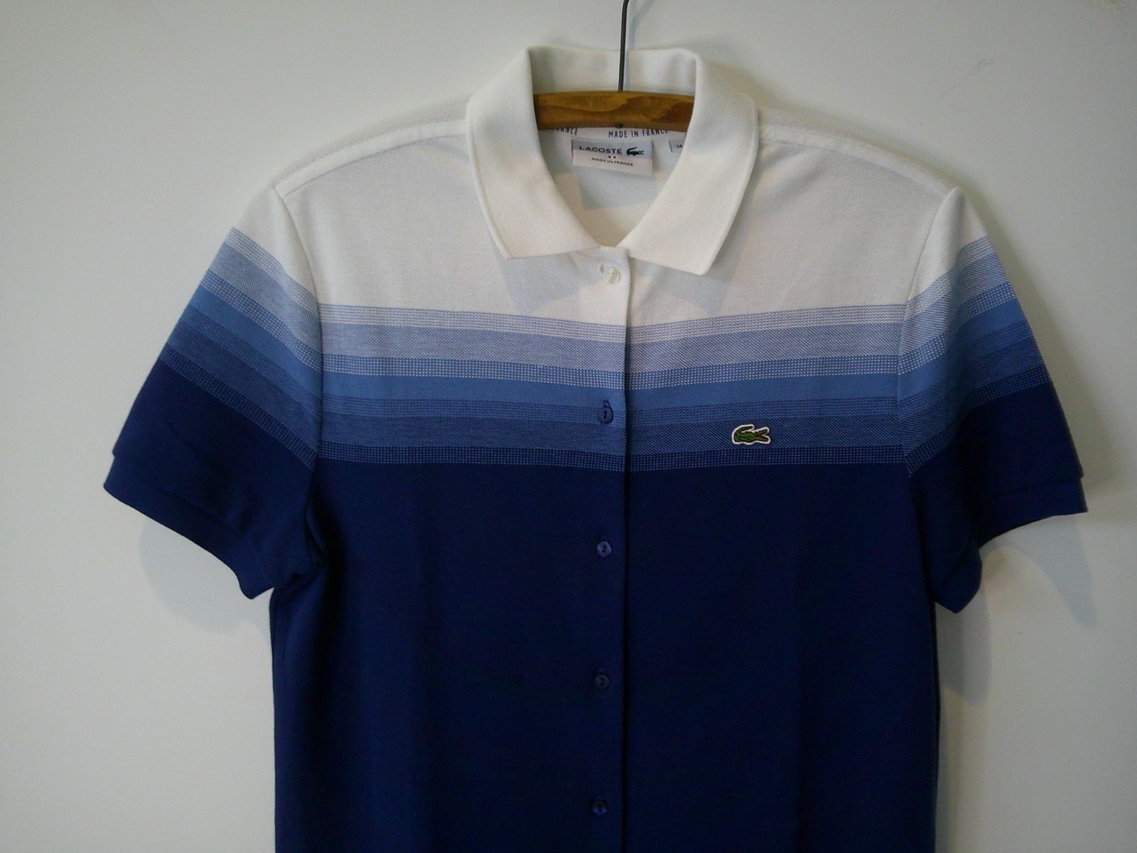 NWOT Lacoste Cotton Caviar Piqué Straight Fit Dress Made in France US 6 S 38