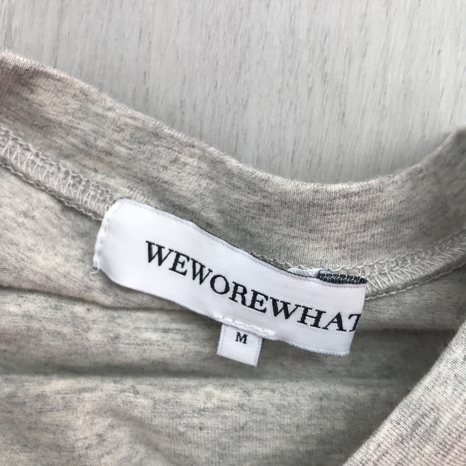 WeWoreWhat Womens Dress Medium Gray Heathered Sleeveless Rouched Crew