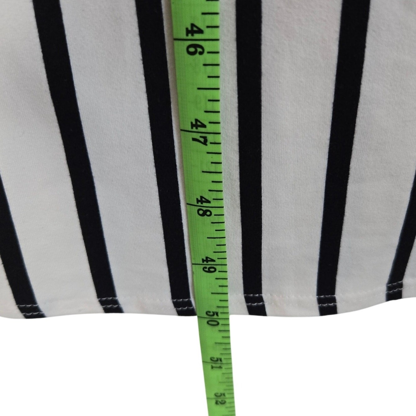 Sleeveless Black & White Vertical Stripe Column Maxi Dress Mod Minimalist Size S