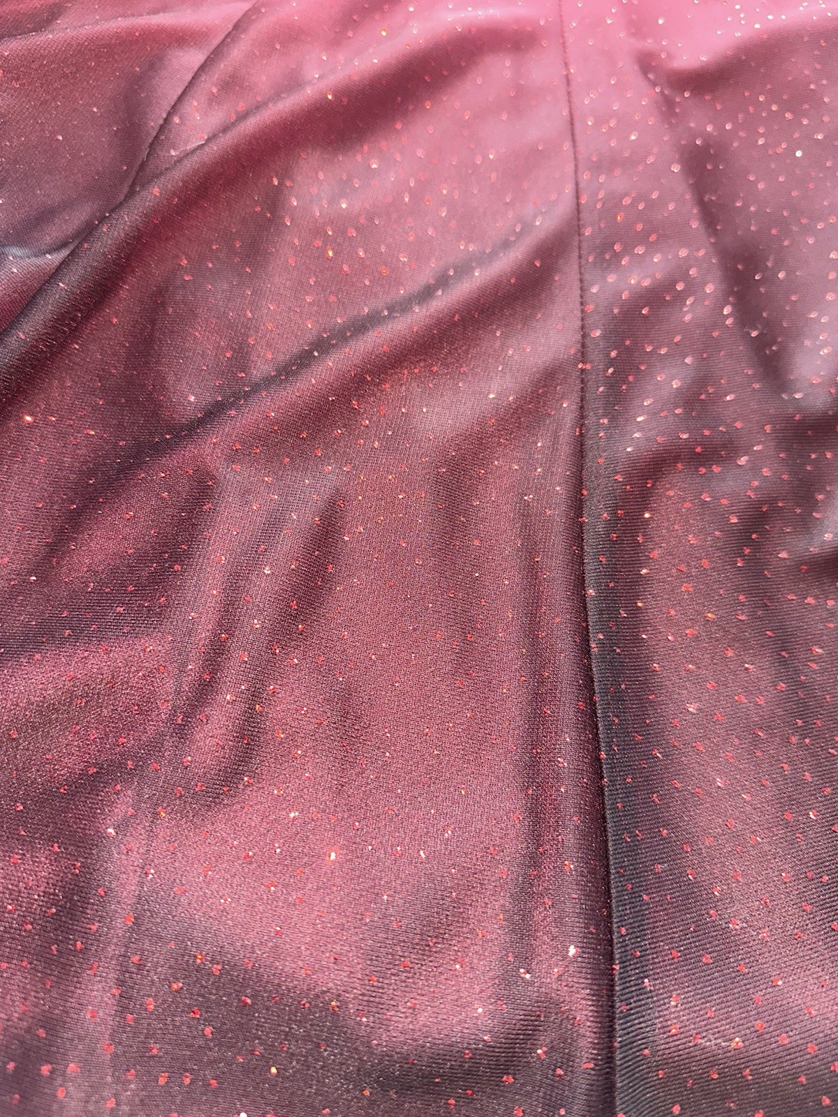Danny & Nicole NWT Women’s Size 16 Red/Black Off Shoulder A-Line Glitter Dress