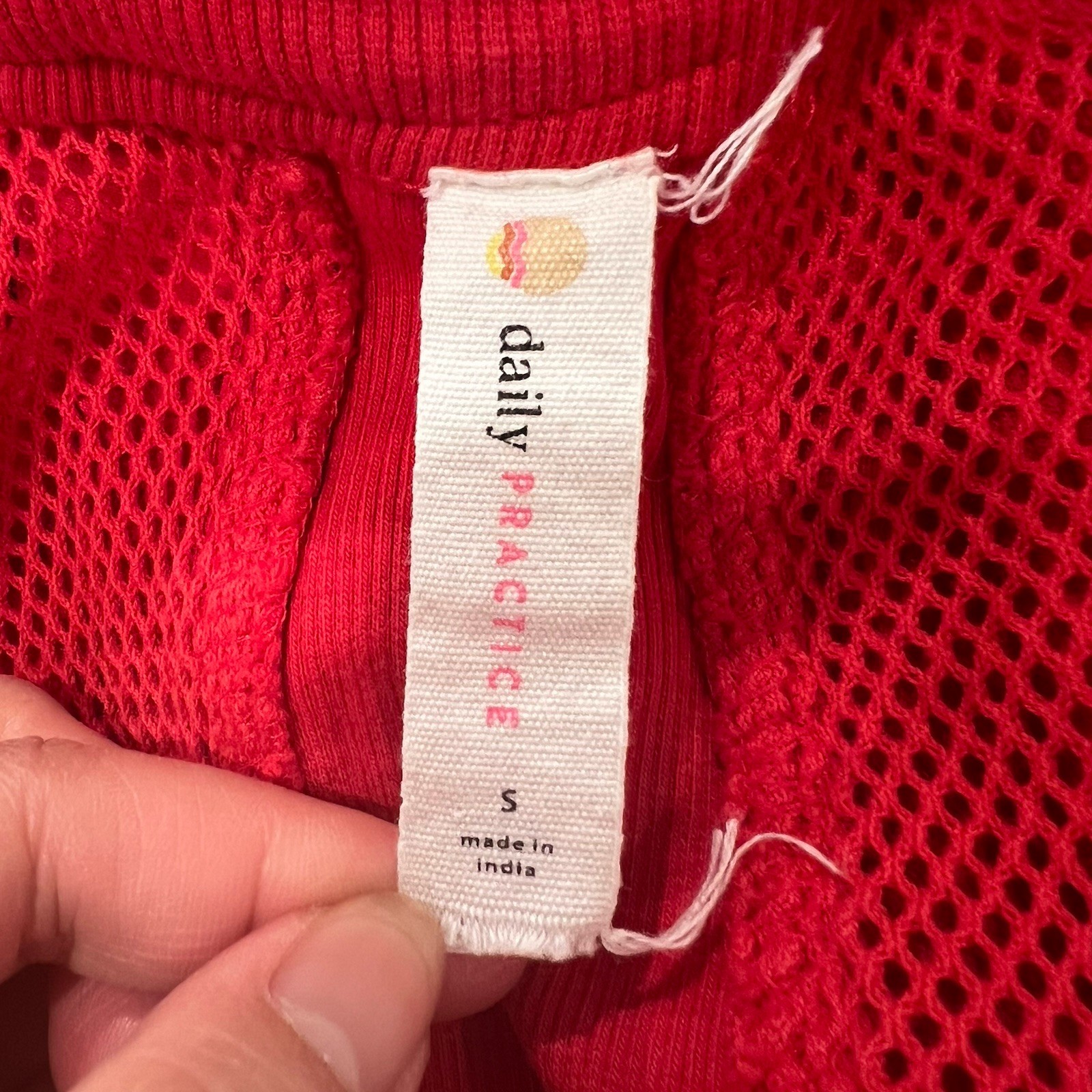 Daily Practice Anthropologie Trek Utility Mini Dress Red Size S