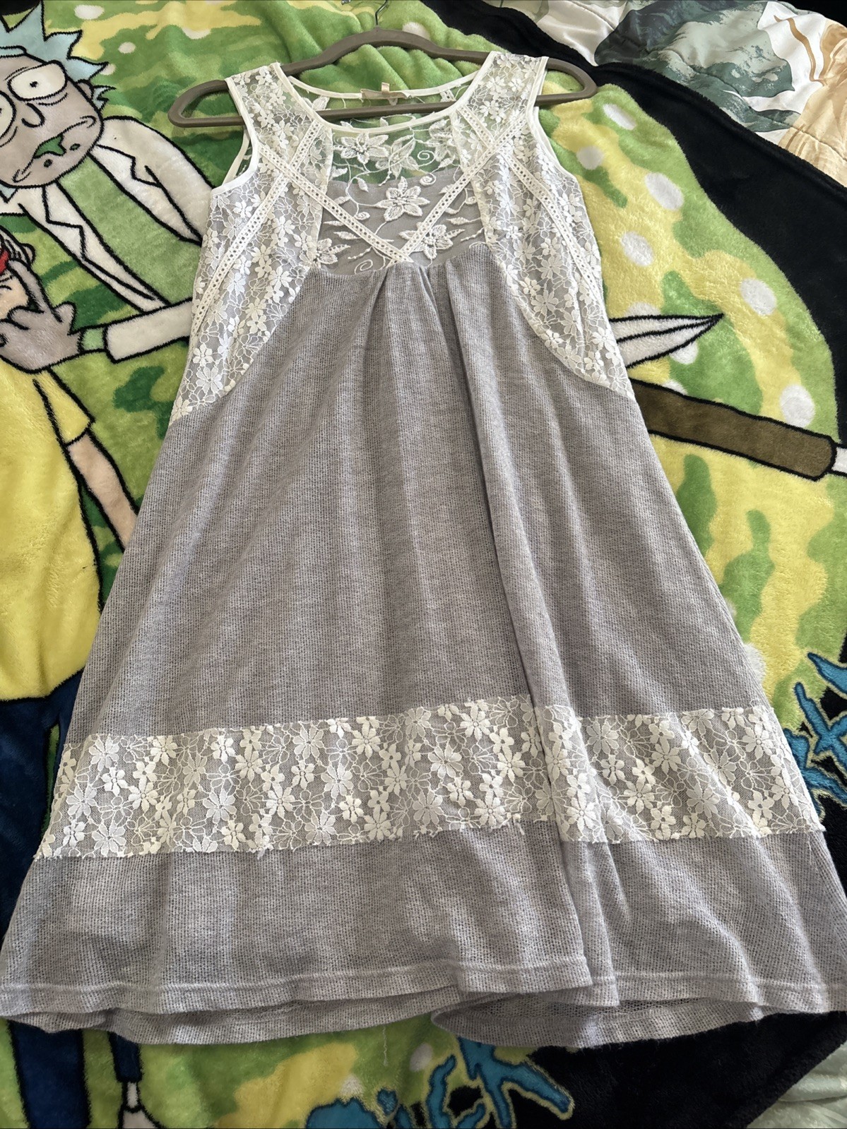 Ryu unique women’s knit & lace Dress Small