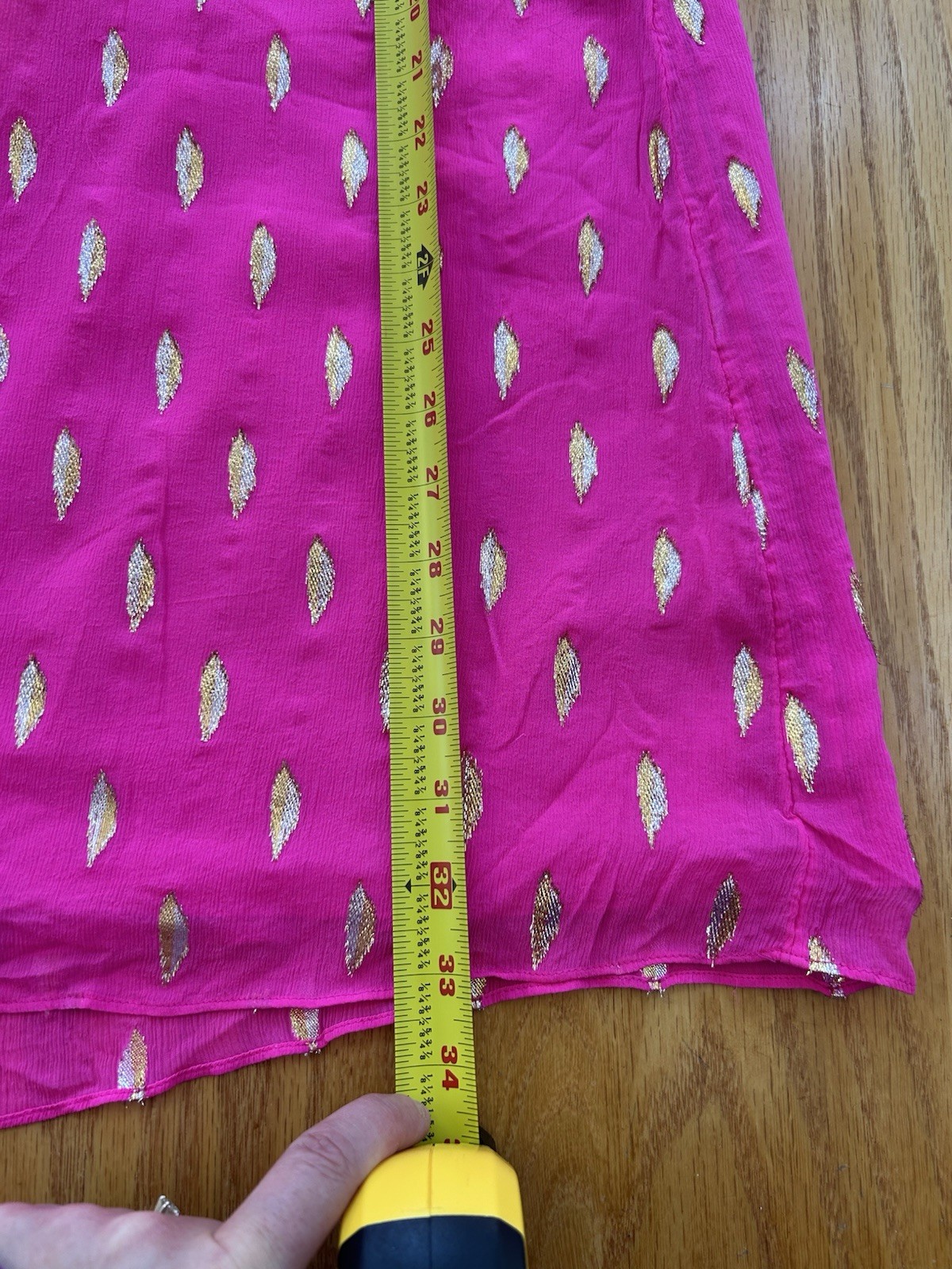 Lilly Pulitzer Amory Silk Dress Pink Gold Metallic Shift Bell Sleeve Size 2