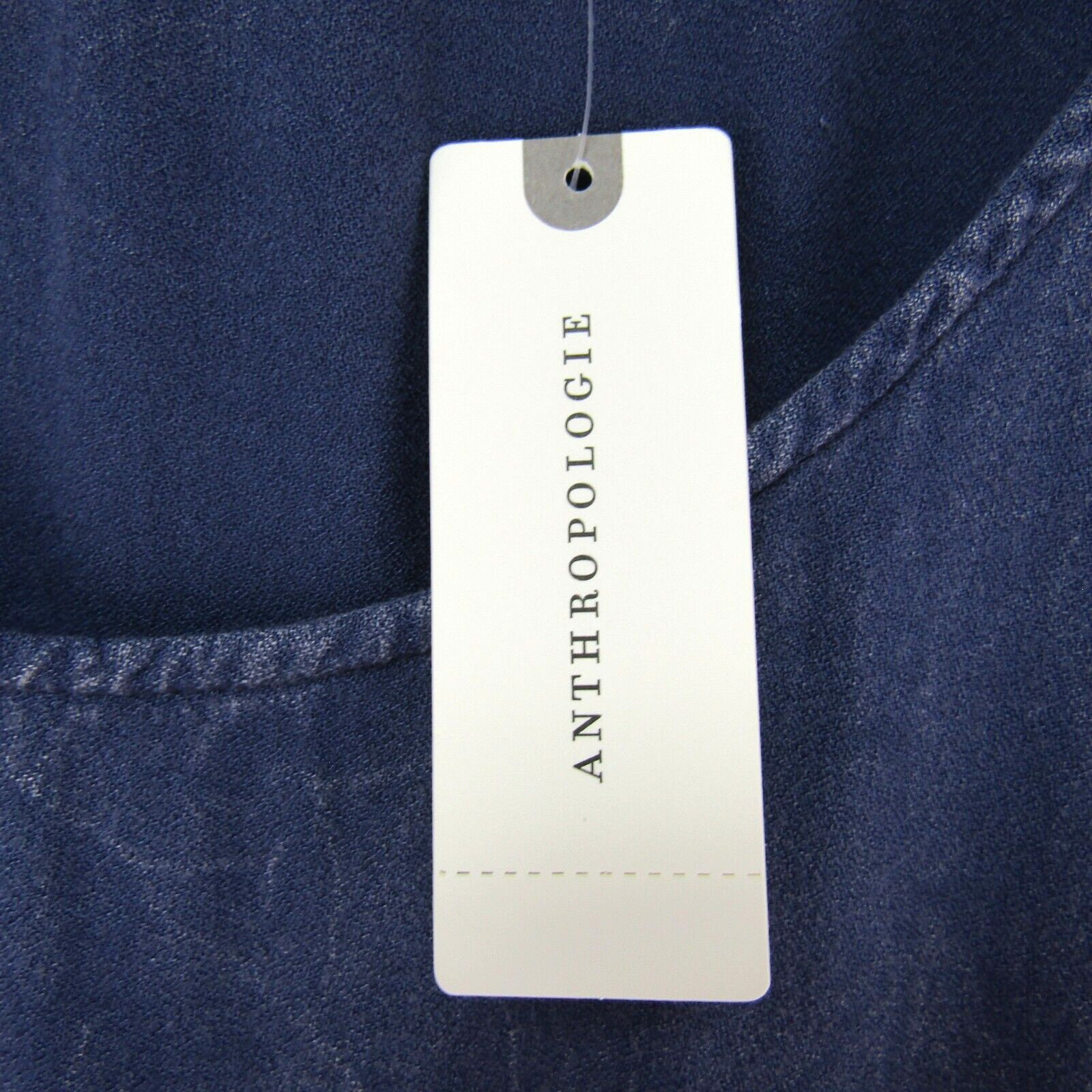 Anthropologie Saturday Sunday Weathered Blue Midi Dress Size XS Asym Hem New Tag