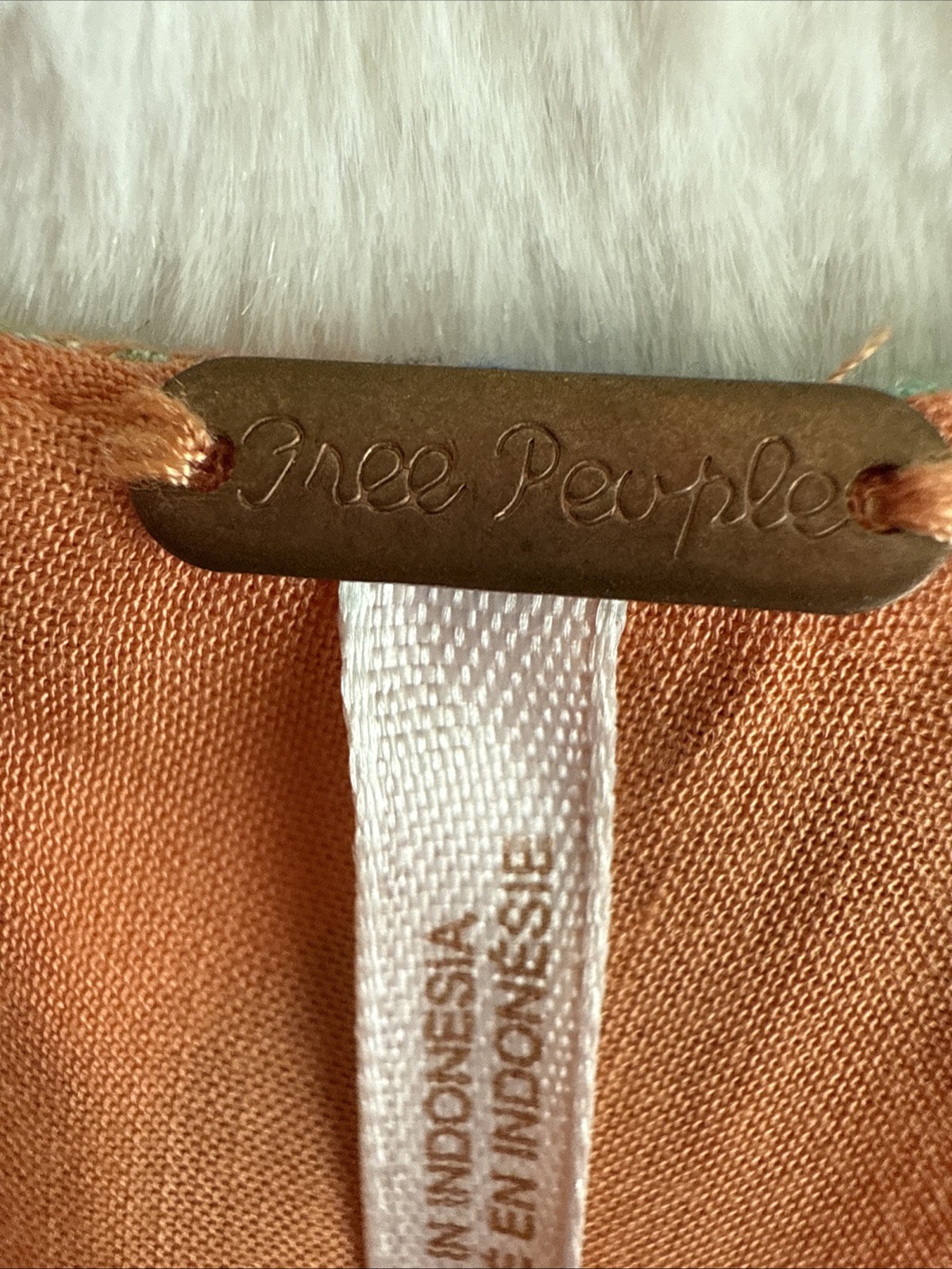 Free People OB574950 Orange Dear You Backless Mini Dress w/Pockets – $98