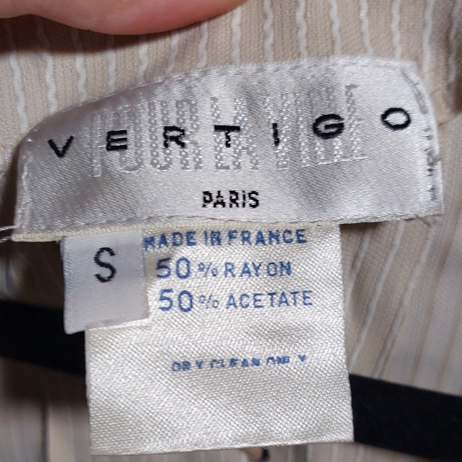 Vertigo Paris Beige Woven Lace-Up Sleeveless Round Neck Knee Dress Women’s S