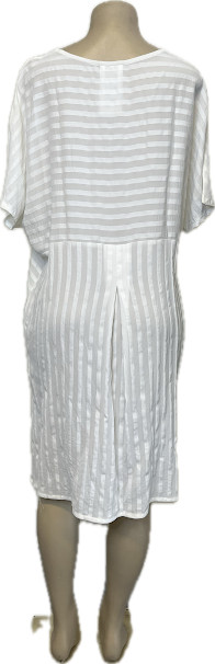 Gershon BRAM Rachine Midi Asymettrical Relaxd Shift Semi-Sheer Dress size XL NWT