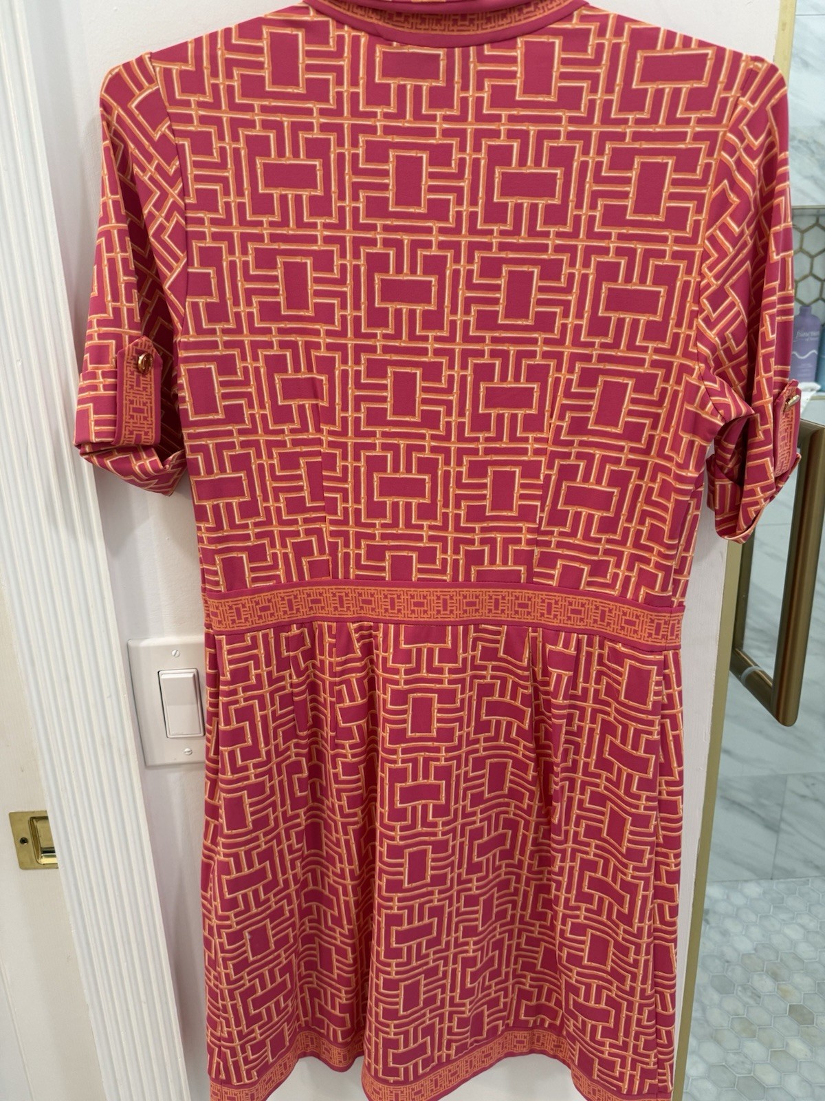 Elizabeth Mckay Womens Dress Size Medium Pink