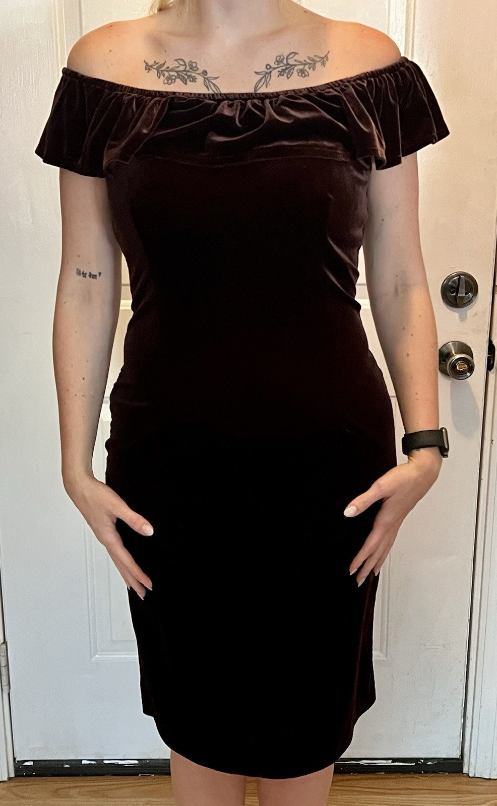 Gown Town Retro Style Dress. Brown. Pinup. Women’s Size Medium