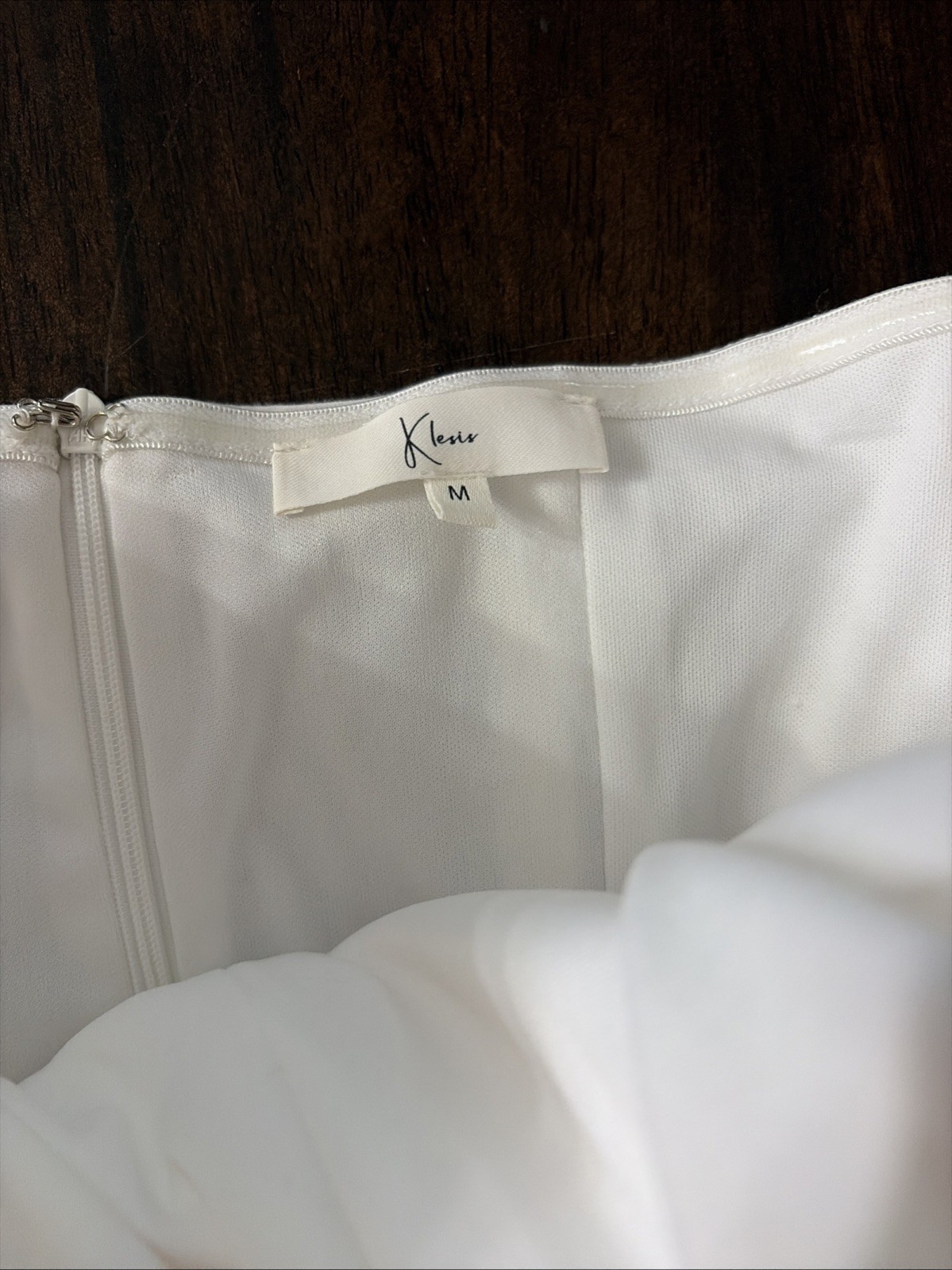 Klesis Botique White Corset Bubble Mini Tank Dress Medium