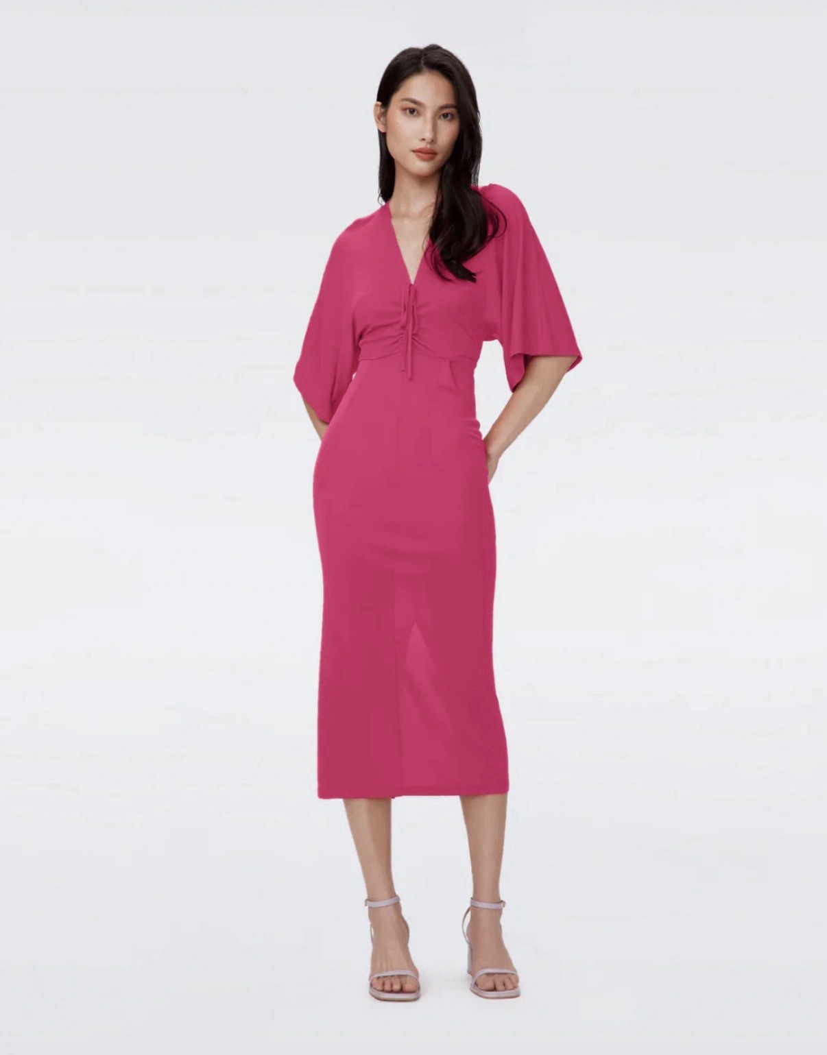 Diane Von Furstenberg – Valerie Dress in Bright Berry SIZE M NWT