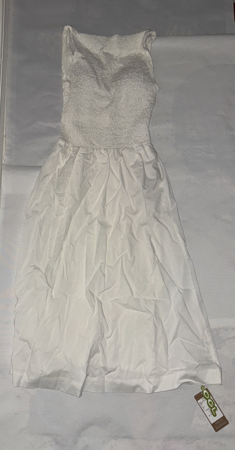 OGL Midi Dress-Color White-Size M-SPU 250401-2320W53-New With Tag-US Seller