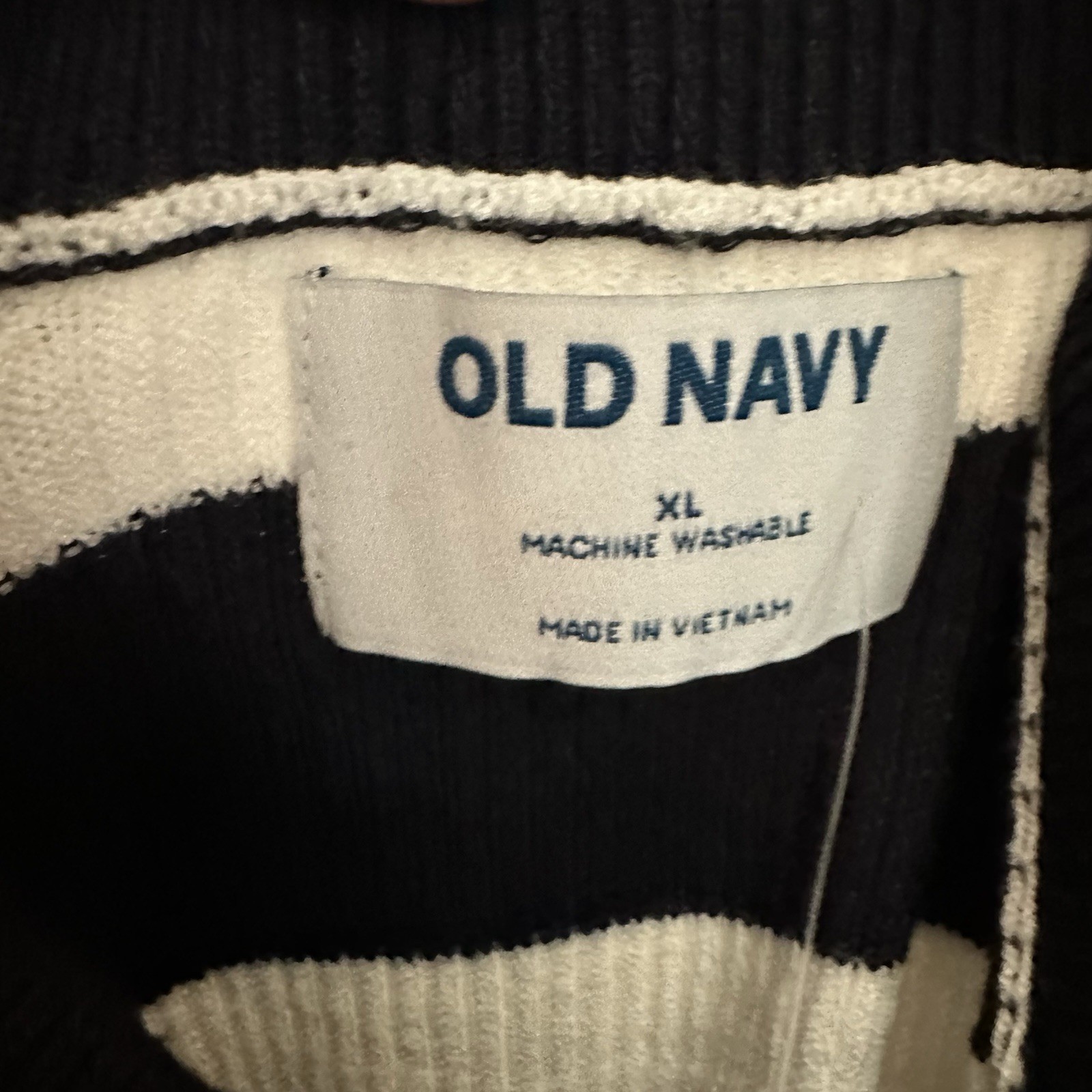 NWT Old Navy Midi Haltered Top, Over-the-head, Navy And White Stripped Dress
