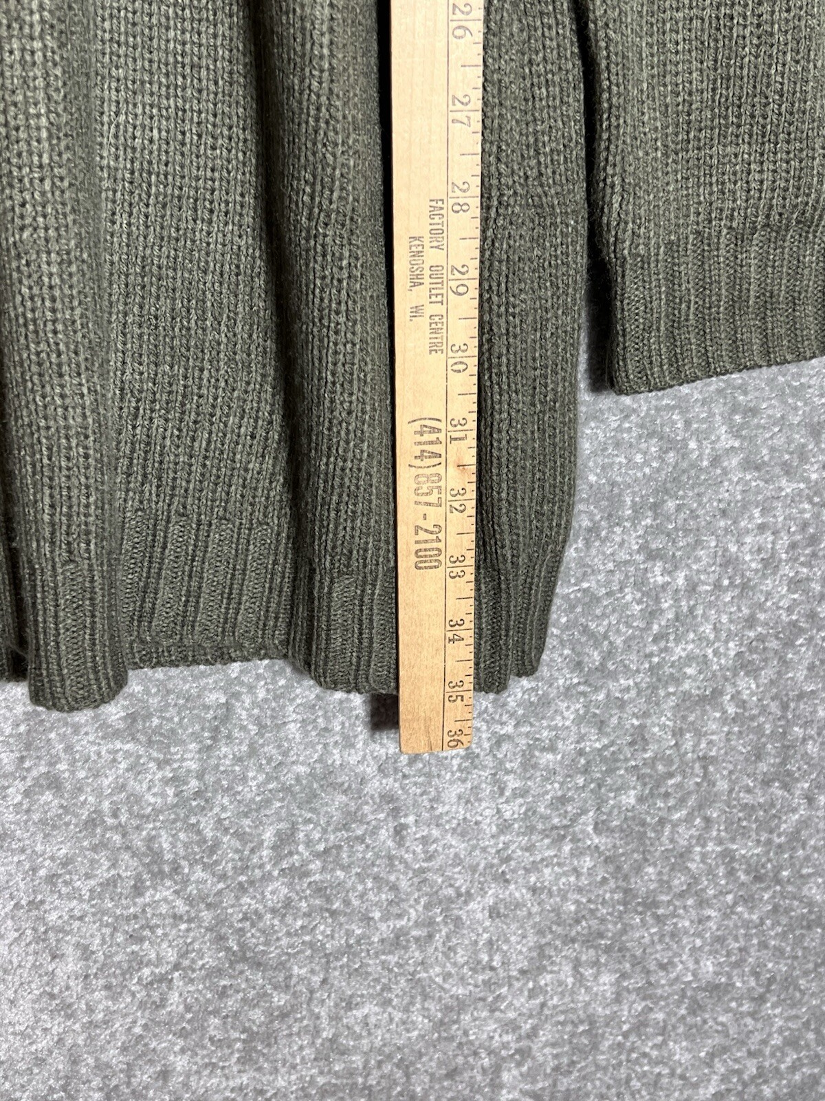 Tobi Half Thought Cold Shoulder Mini Sweater Dress Womens Size Small Green Knit