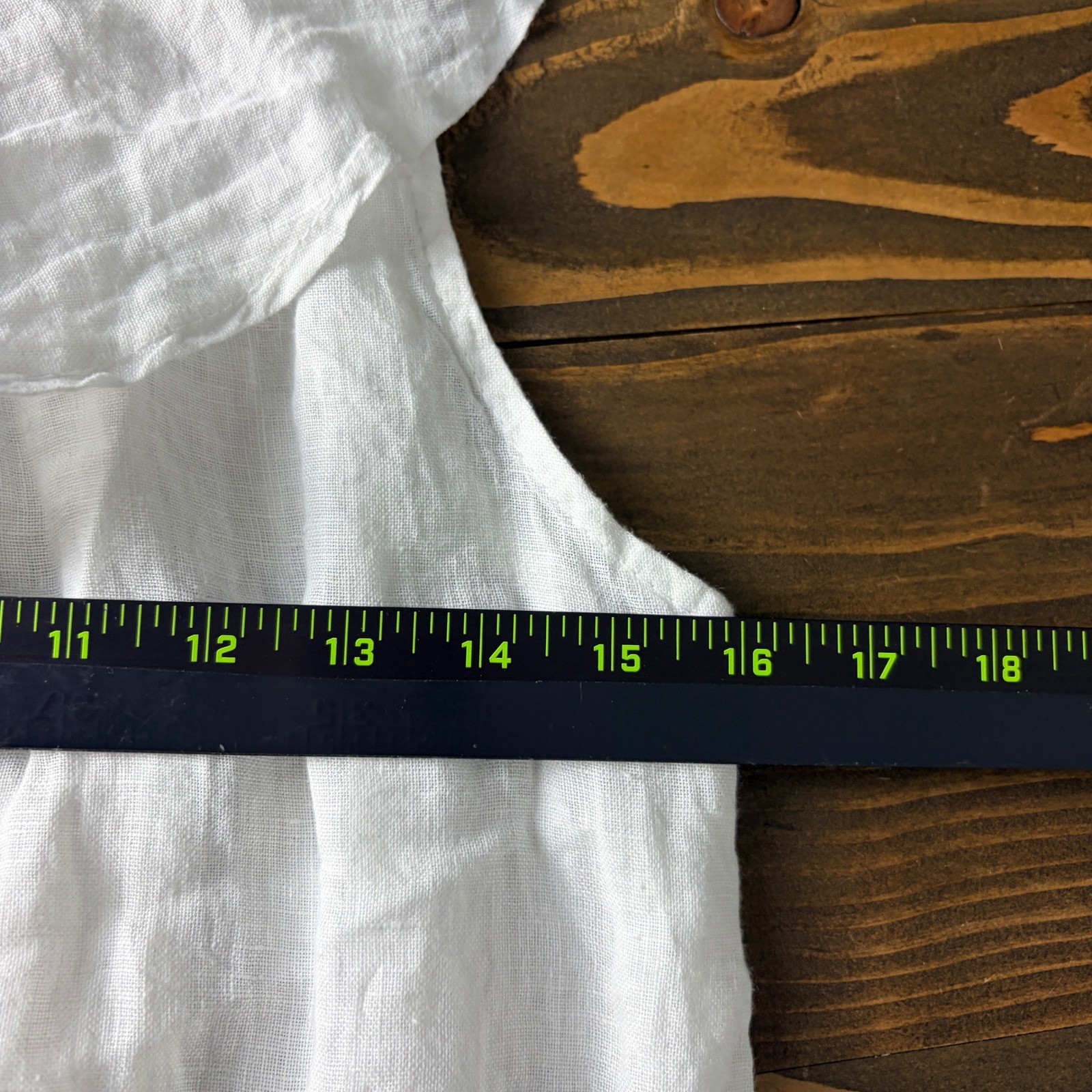 Valentina Naldi One Shoulder Linen Dress Womens S White Ruffle Made in Italy