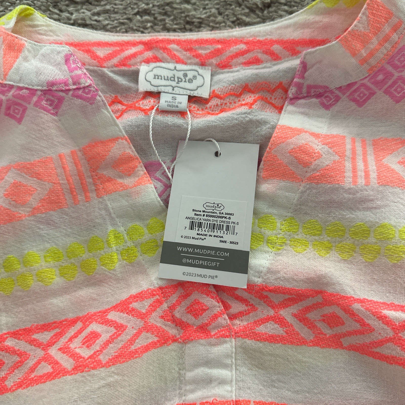 Mud Pie Multicolor Dress Size Small NWT