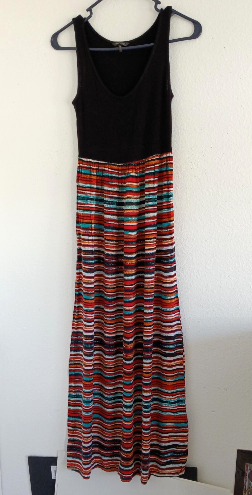 Daisy Fuentes Petites Women’s Multicolor Sleeveless Stretch Maxi Dress Size PXS