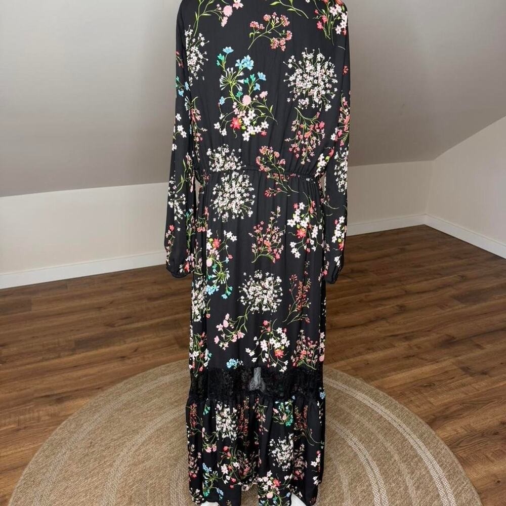 Lane Bryant Maxi Dress Cottagecore Witchy Boho Practical Magic Lace Trim Flowy