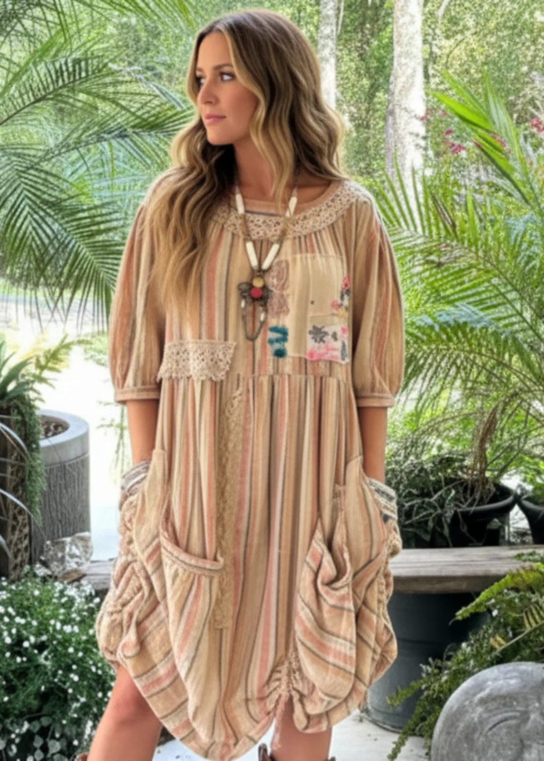Jaded Gypsy Morning Mist Womens Dress